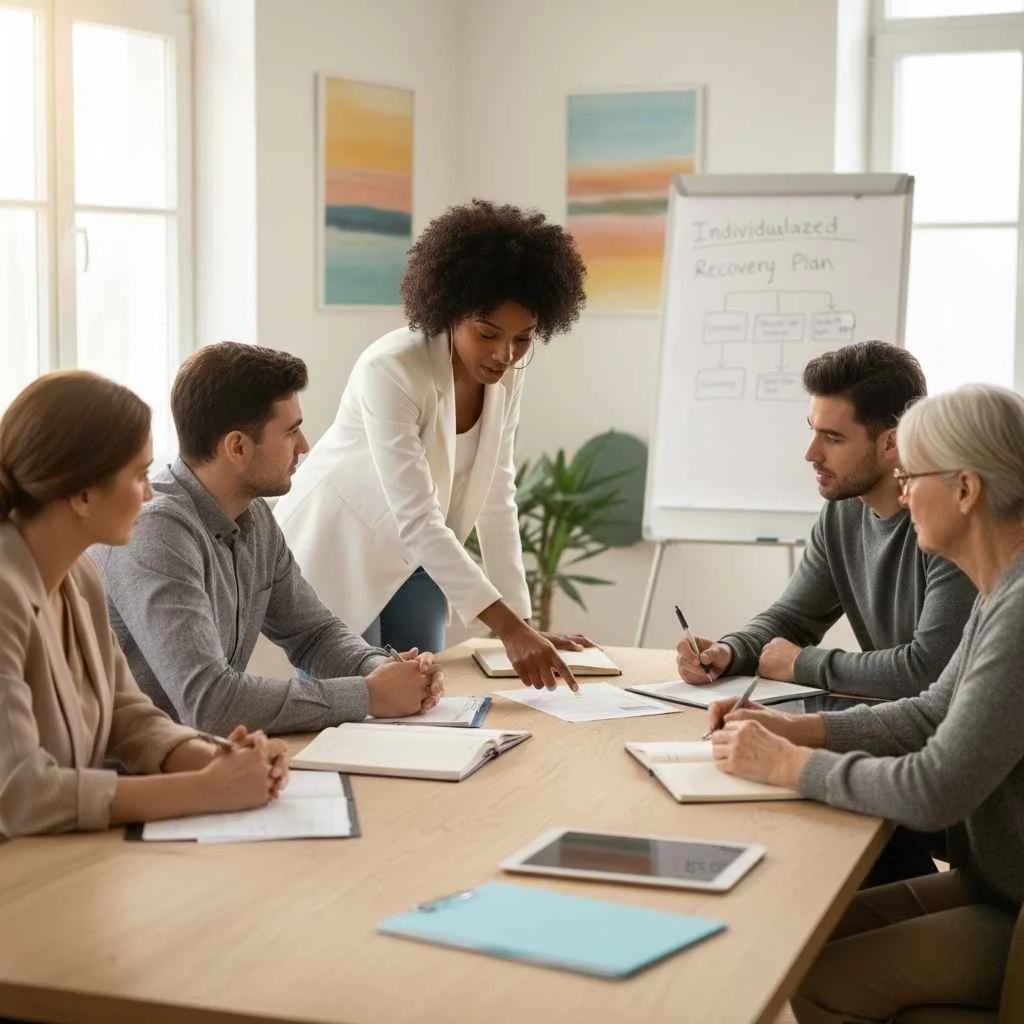 recovery support team collaborating