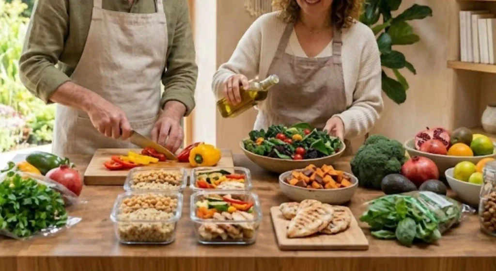 healthy meal preparation