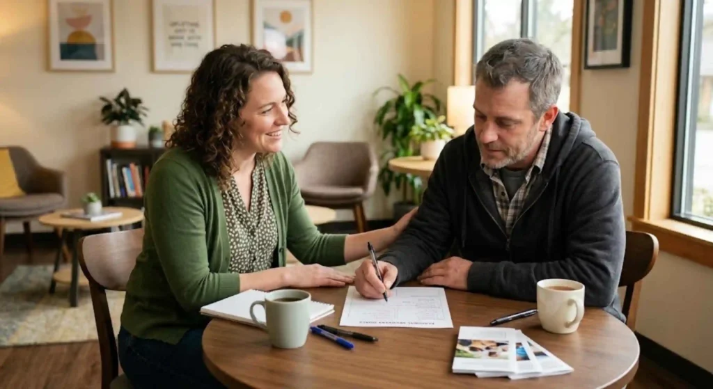 Goal setting with a trained peer support specialist