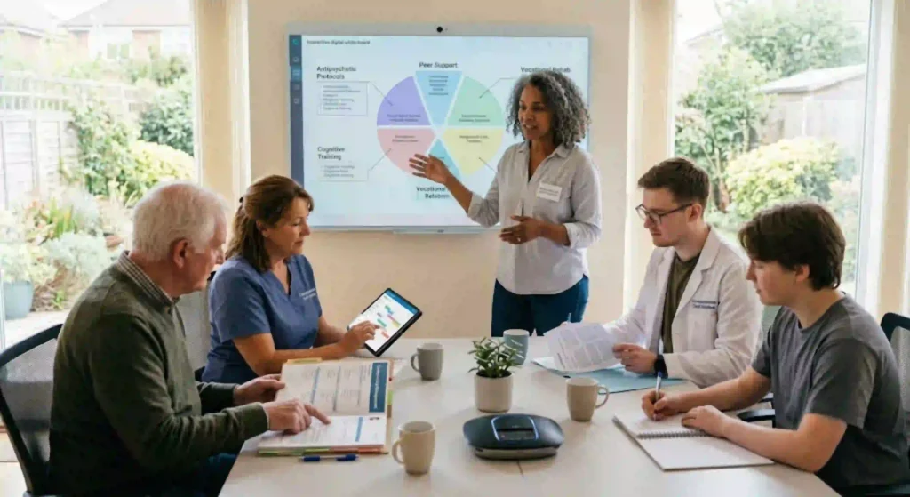 Mental health provider supporting comprehensive schizophrenia care