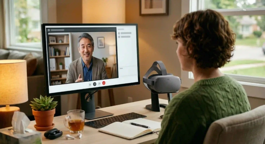 Virtual psychiatric consultation for ongoing mood support